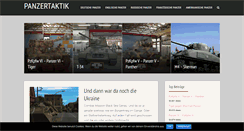 Desktop Screenshot of panzertaktik.de