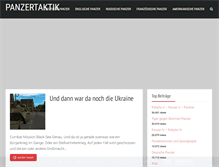 Tablet Screenshot of panzertaktik.de